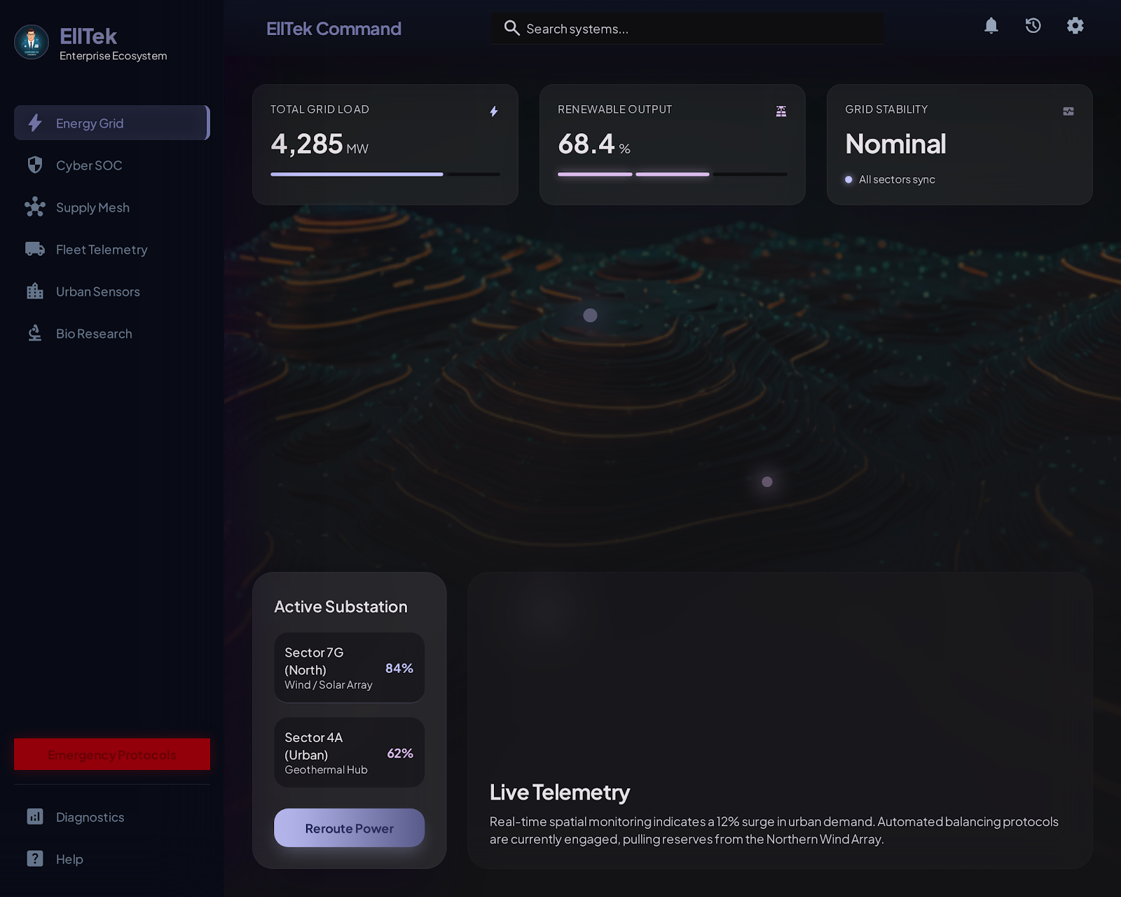 Energy Grid Command preview